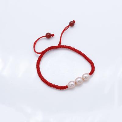 China Trendy Red Rope Bead Bracelet For Women Or Baby Fashion Design Gift for sale