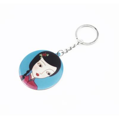 China More than 5 years 2022 new metal key enamel painting metal key chain multi-color small key chain for sale