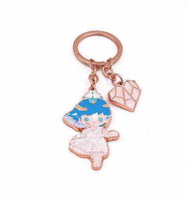 China Over 5 Years New Design Enamel Metal Key Chain Factory Wholesale Custom Enamel Metal Key Chain for sale