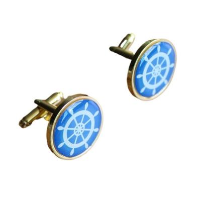 China Auto Manufacturers Wholesale Custom Design Blue Cufflink Justice Factory Price Silver Shirt Balance Cufflinks For Men Wedding for sale