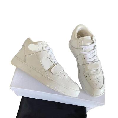 China Custom High Quality Women's Napa Basketball Skateboard Sports Luxury Genuine Leather Casual Shoes Fashion Trend Style Flat Sneakers for sale