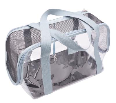 China Vancharli Breathable Fashionable Outdoor Pet Bag Heavy Duty Clear Transparent Wholesale Carry Bag for sale