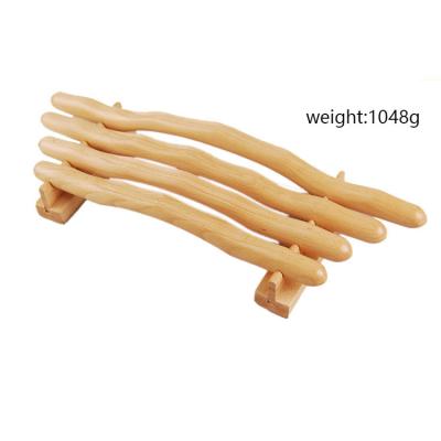 China Body Massager Therapy Tool Wooden Body Sticks Gua Sha Massage Tool Kit Massage Sticks for sale