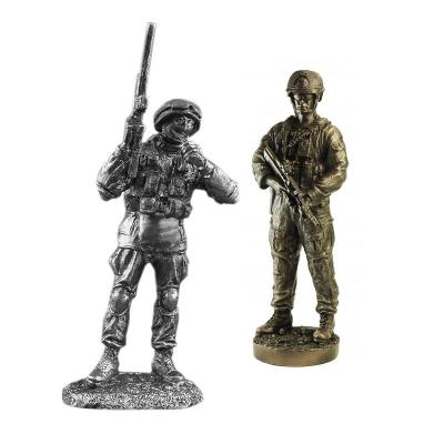 China Custom China Souvenir Gifts 3D Military Miniature Metal Figure for sale