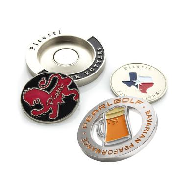 China Custom Golf Club Souvenir Gift Logo Iron Golf Ball Markers JS-Ball Marker for sale