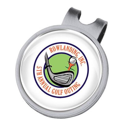 China Custom Ladies Sublimation Golf Ball Marker With Cap Clip JS-Ball Marker for sale