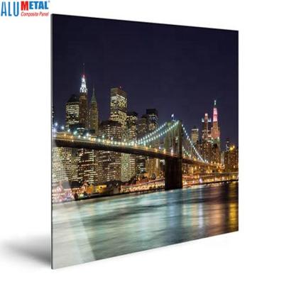 China Modern UV digital alucobond aluminum composite display board printing ACP material for sale