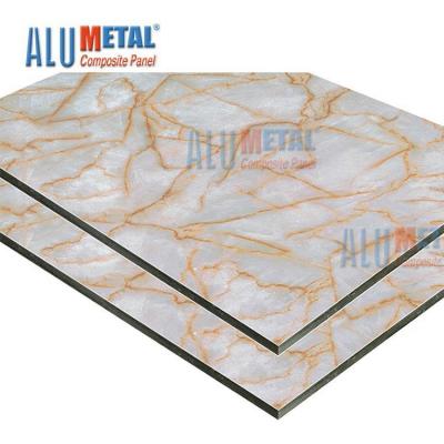 China Classic & Fashionable Aluminum Plastic Composite Panel , Wood /marbling Granite Color Aluminum Composite Panel for sale