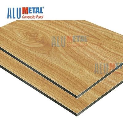 China Decorative Wood Composite Panel / Facade Panel Acm Interior Wall Cladding Aluminum Material Exterior Composite Sheets for sale