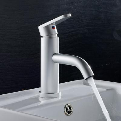 China Modern Single Type Space Bathroom Vessel Waterfall Basin Design Aluminum Key Faucet for sale