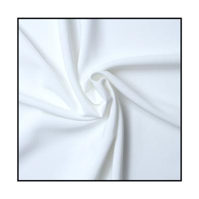 China Stretch 100% Polyester 100D Plain 4 Way Stretch Fabric White Sport Wear Swimwear Fabric 4 Way Stretch Fabric for sale