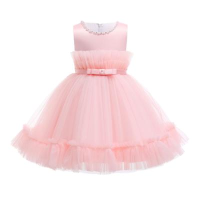 China Washable Chinese factory sells children's princess dress bridesmaid baby wedding dress one year old dress for sale