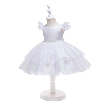 China Factory best soft and cute baby dress princess partywear banquet 1 year old dress washable for girls for sale