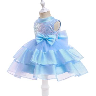 China 1 year old children's wear children's news princess wear washable children's dress baby banquet dress women's wear gone for sale