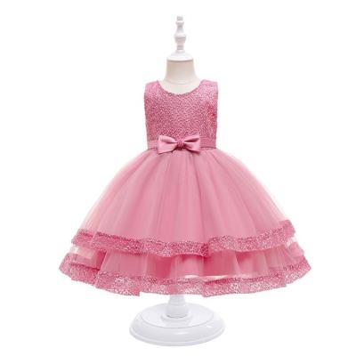 China Factory wholesale children's women's dress washable with contrast color girls' big children's dresses for sale