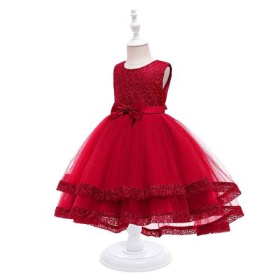 China Latest Factory Girls Performance Dress Sequin Princess Dress Washable for sale