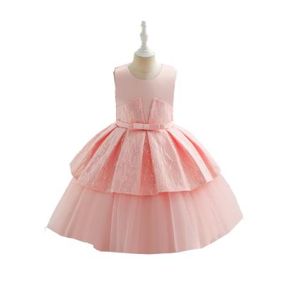 China New foreign trade washable dress wind cute children's dress sequins applique princess dress stain for sale