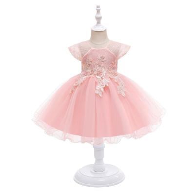 China Supplier Washable Children's Factory Use Lotus Leaf Sleeve Princess Dress Printing Tutu Skirt for sale