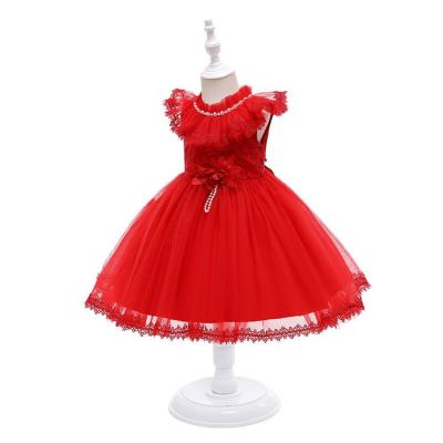 China Best Selling Washable Girls Dancing Clothes Wholesale Children's Dress Princess Dress Lace Skirt for sale