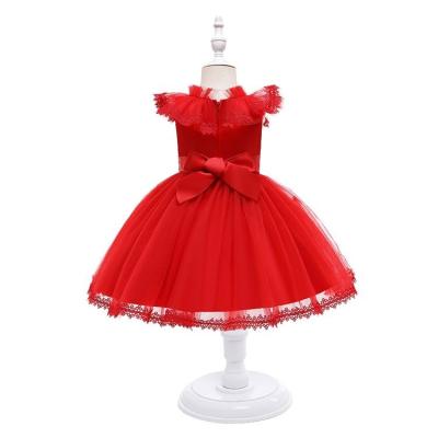 China Best Price Washable Children's Wedding Dress Princess Catwalk Satin Mesh Flower Girl Dress for sale