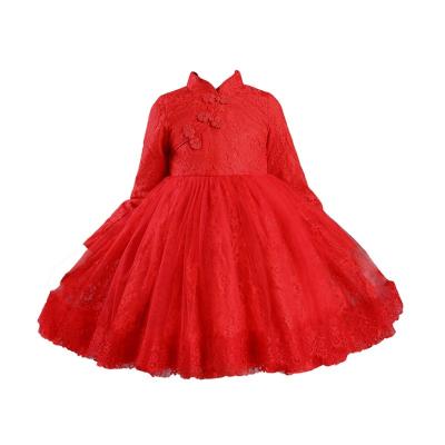 China White / Pink / Red Color Girls Dress Washable Polyester / Cotton Lining Kids Ball Grow Skirt for sale