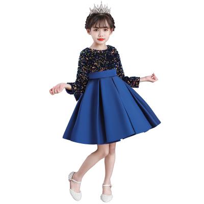 China Wholesale Washable Sequin Girls Dress Birthday Party Dresses For Girls Children Kids Princess Dresses for sale