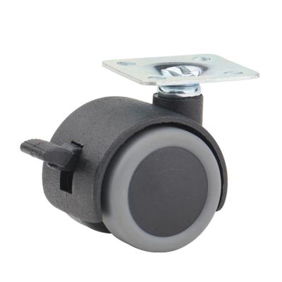 China Modern Furniture Caster Wheel Wheel PU 1 Inch Pcs Black Quantity Lock Packing Sewing Color Weight Screw Hardware for sale