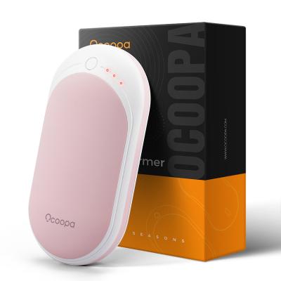 China Rechargeable LED Display OCOOPA Electric Hand Warmers For Gifts Portable Pocket Hand Warmer for sale