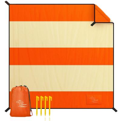 China Waterproof and Breathable Sand Beach Blanket Free Sand Make Mat Outdoor Beach Rug Beach Foldable Mat for Camping Heavy Duty for sale