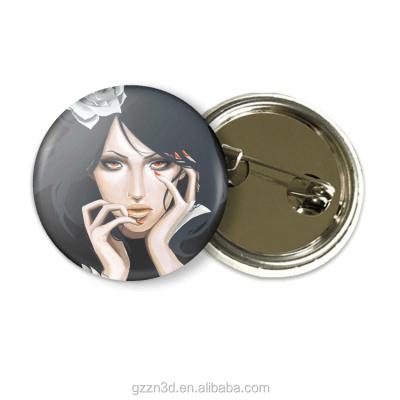 China Europe Round Shape Custom Lapel Pin 3d Lenticular Pin Badge for sale