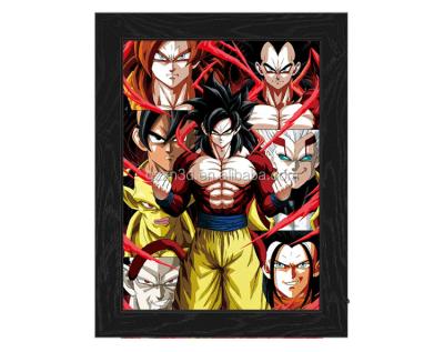 China Japan Led Light Box 3D Lenticular Picture Dragon Anime Advertising Lenticular Light Box for sale