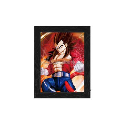 China New Japan 2020 anime 3d poster with led plastic frame poster with spilling effect for sale