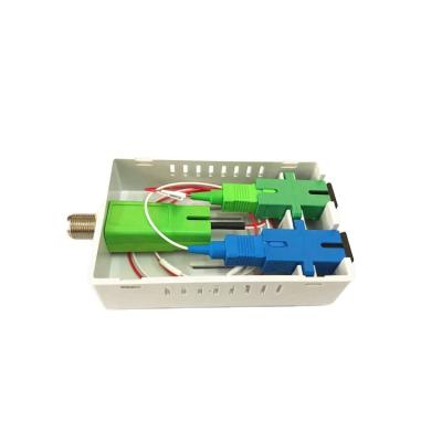 China FTTH Mini Optical Receiver CATV FTTH Optical Node with WDM for sale