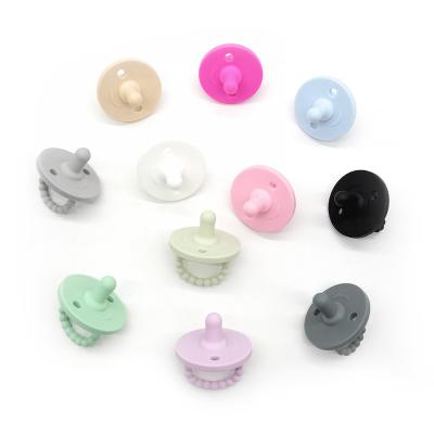 China Hot-selling Silicone Baby Soother BPA Free Silicone Baby Soother Design Newborn One-Piece Nipples Rubber Pacifier for sale