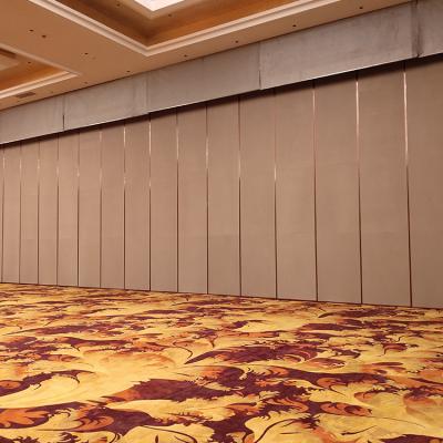 China Best Selling Modern Hidden Acoustic Semi Automatic Frontier Hotel And Restaurant Movable Partition Wall for sale