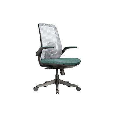 China Office Furniture Luxury Adjustable Staff Medium Back Mesh Executive Ergonomic Office Chair (Size) for sale