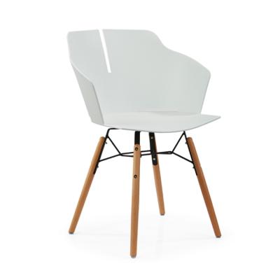 China (Size) adjustable popular wooden plastic pp chair for new pp restaurant retail sales and wholesale chairs for sale