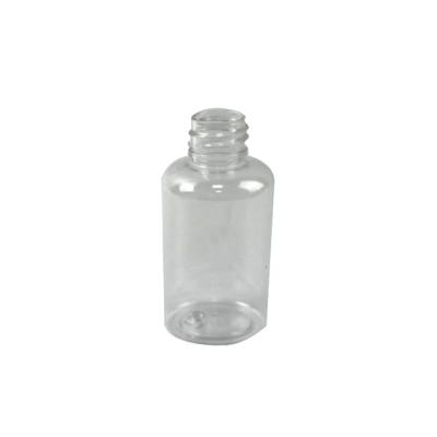 China Household Products 50ml Clear Round Plastic Bottle Pet Bottle With Black Mist Spray For Spray Aroma Bottle for sale