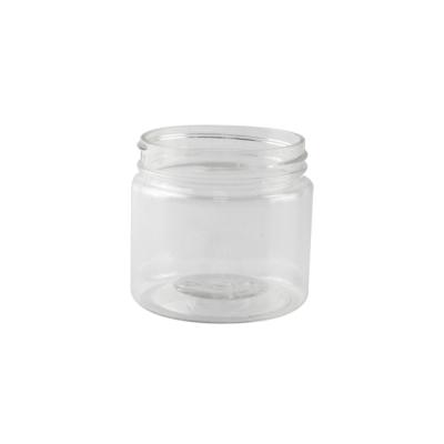 China Eco-friendly 2oz PET Small Round Jar With Screw Lid Cap 60ml Plastic Jar For Kitchen Tea Coffee Packaging for sale