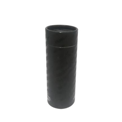 China Wall Recyclable Black Thick Cardboard Tubes With Printed Logo And UV Words For Sunglasses , Cylinder Shape Paper Tube for sale