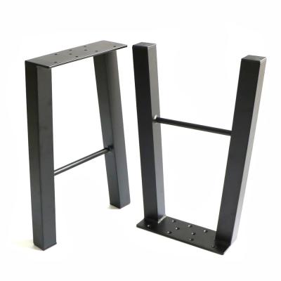 China Contemporary T Shaped Table Bench Legs Retangular Coffee Table Frame Heavy Duty Metal Table Legs for sale