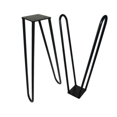 China Modern Hot Selling Powder Wholesale 4 Metal Rods Hairpin Table Liner U Shaped Legs for sale