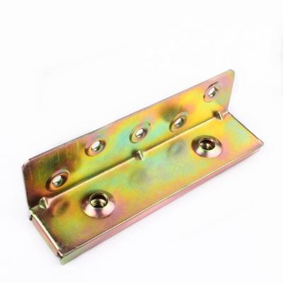 China Modern Furniture Connecting Sofa Bed Connector Hinges Bracket Iron Hinge Material 15cm Tall Strength for sale