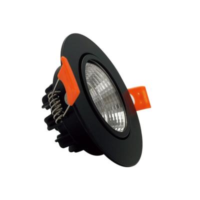 China Modern commercial home hotel 15w round recessed led trimless led cob downlight for sale