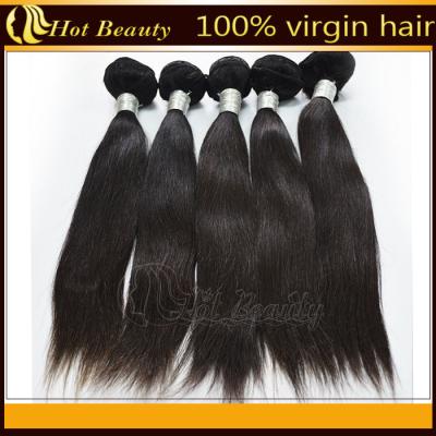 China 5A Unprocessed Remy Indian Hair Extensions 12''- 32'', Natural Black for sale