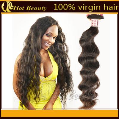 China Extensões brasileiras do cabelo humano do Virgin de Remy da onda natural 12