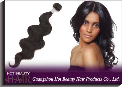 China Da onda indiana do corpo das extensões do cabelo humano do Virgin de Remy 100G preto natural à venda