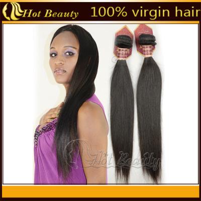 China Indian 100 Virgin Human Hair Extensions Straight Natural Black for sale