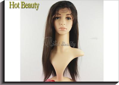 China Straight Remy Human Hair Lace Front Wigs Adjustable Straps No Tangling for sale