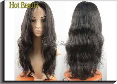 China Remy Brazilian Human Hair Front Lace Wigs 1b# 2# 4# / Wavy Lace Front Wigs for sale